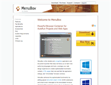 Tablet Screenshot of menubox.com